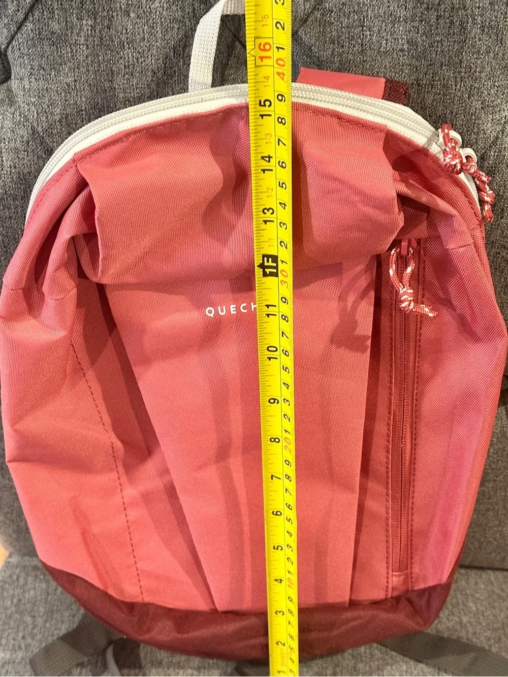 NEW Decathlon Quechua 10L Hiking Backpack Daypack Coral Pink & Maroon Small